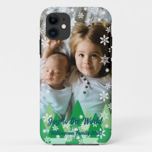 Weihnachtsbäume Weiße Schneeflocken Freude an der Case-Mate iPhone Hülle