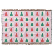 Weihnachtsbäume Wurfdecke