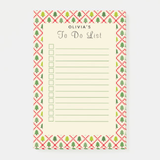 Weihnachtsbäume zum Auflisten von Post-It-Notes Post-it Klebezettel