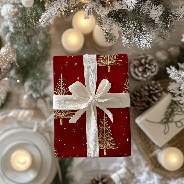 Weihnachtsbäume zum Feiern Geschenkpapier (Von Creator hochgeladen)