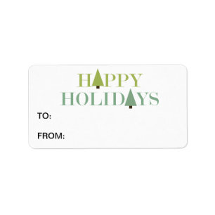 Weihnachtsbaumen Adressaufkleber