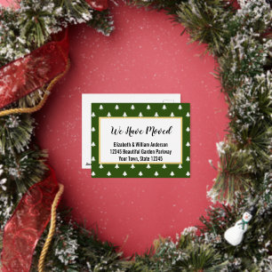 Weihnachtsbaumen Ankündigung zum Grünen und Weißen