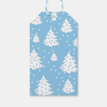 Weihnachtsbaumen Blaues Muster