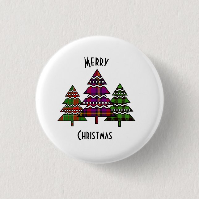 Weihnachtsbaumen Button (Vorderseite)