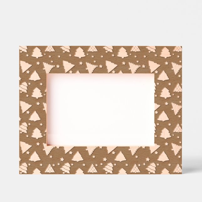 Weihnachtsbaumen Design graviert Rahmen (Vorderseite)