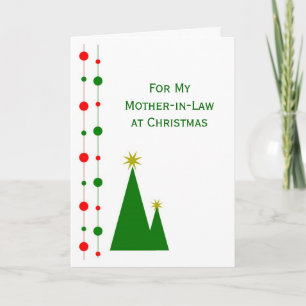 Weihnachtsbaumen Design Schwiegermutter Feiertagskarte
