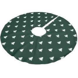 Weihnachtsbaumen dunkelgrüne Muster niedlich moder Polyester Weihnachtsbaumdecke