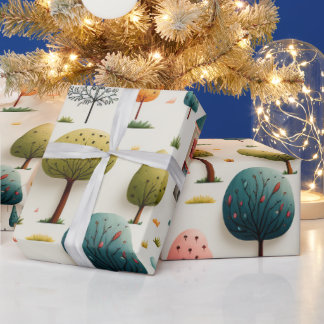Weihnachtsbaumen Einzigartiges GifT Wrap Wrapping  Geschenkpapier