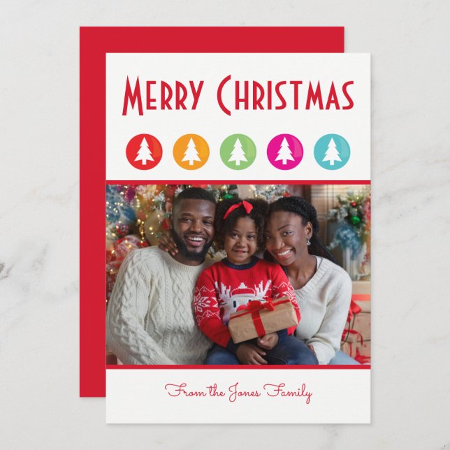 Weihnachtsbaumen Foto Weihnachten (Vorne/Hinten)