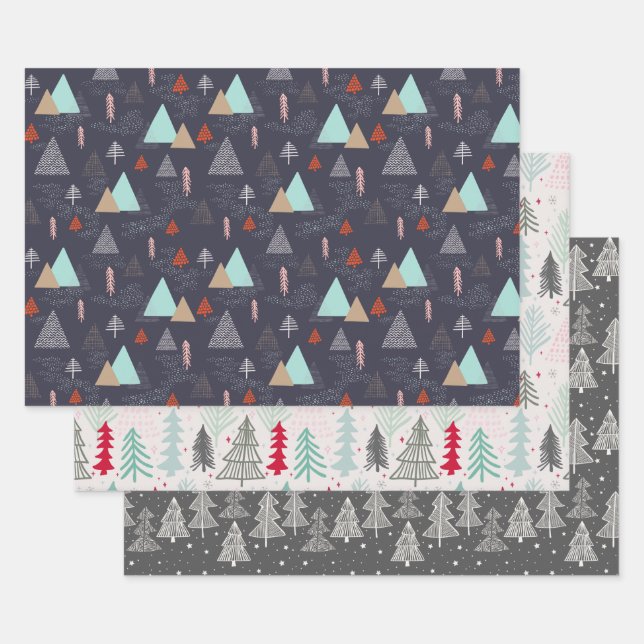 Weihnachtsbaumen Galore Bundle: Evergreen Geschenkpapier Set (Set)