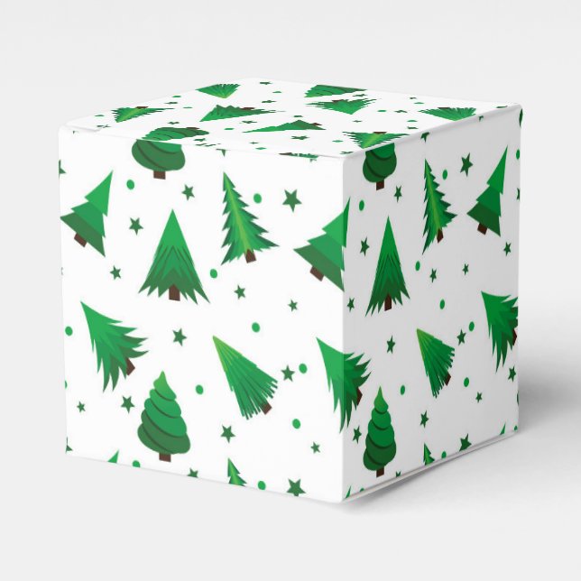 Weihnachtsbaumen Gefälligkeitsbox Geschenkschachtel (Vorderseite)