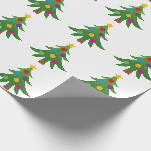 Weihnachtsbaumen Geschenkpapier (Ecke)