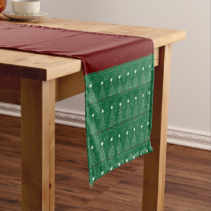 Weihnachtsbaumen Großer Tischläufer