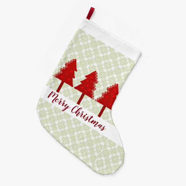 Weihnachtsbaumen Großer Weihnachtsstrumpf (Vorderansicht (hängend))