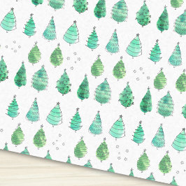 Weihnachtsbaumen grün seidenpapier