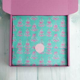 Weihnachtsbaumen in Rosa und Minze Coquette Seidenpapier