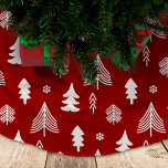 Weihnachtsbaumen in Rot und Weiß Polyester Weihnachtsbaumdecke<br><div class="desc">Weihnachtsbaumrock in Rot und Weiß für eine gemütliche Zuhause bei Weihnachten. Finden Sie weitere passende Artikel in meiner Sammlung "Weihnachten in rot,  blau und weiß"</div>