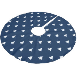 Weihnachtsbaumen Marineblau niedlich Polyester Weihnachtsbaumdecke