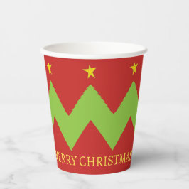 Weihnachtsbaumen Pappbecher