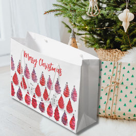 Weihnachtsbaumen Rot Große Geschenktüte