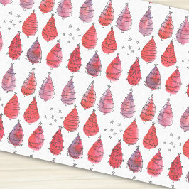 Weihnachtsbaumen Rot Seidenpapier