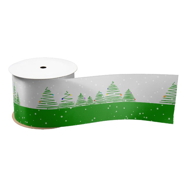 Weihnachtsbaumen Satinband (Spule)