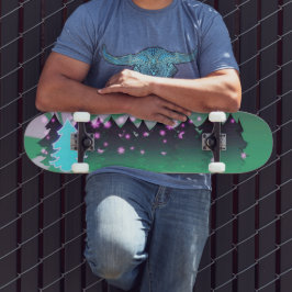 Weihnachtsbaumen Schatten von Grün Skateboard