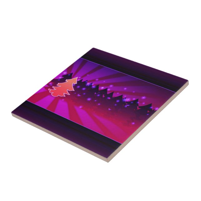 Weihnachtsbaumen Schattierungen von Lila Fliese (Seite)