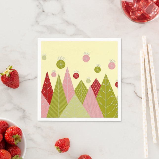 Weihnachtsbaumen Serviette (Beispiel)