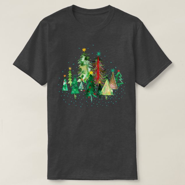 Weihnachtsbaumen T-Shirt (Design vorne)