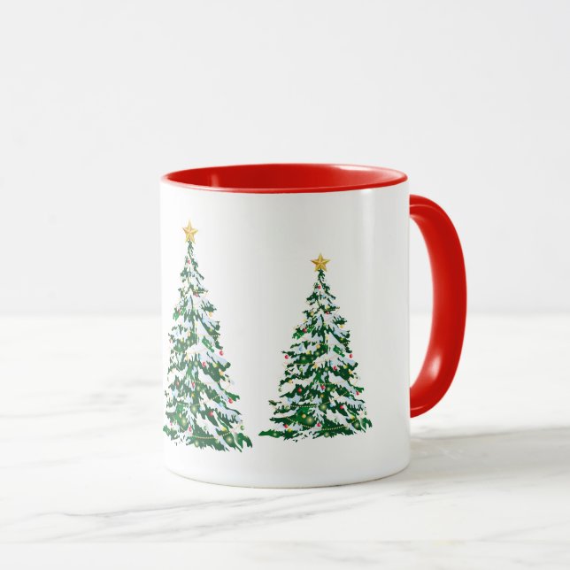 Weihnachtsbaumen - Tasse (VorderseiteRechts)
