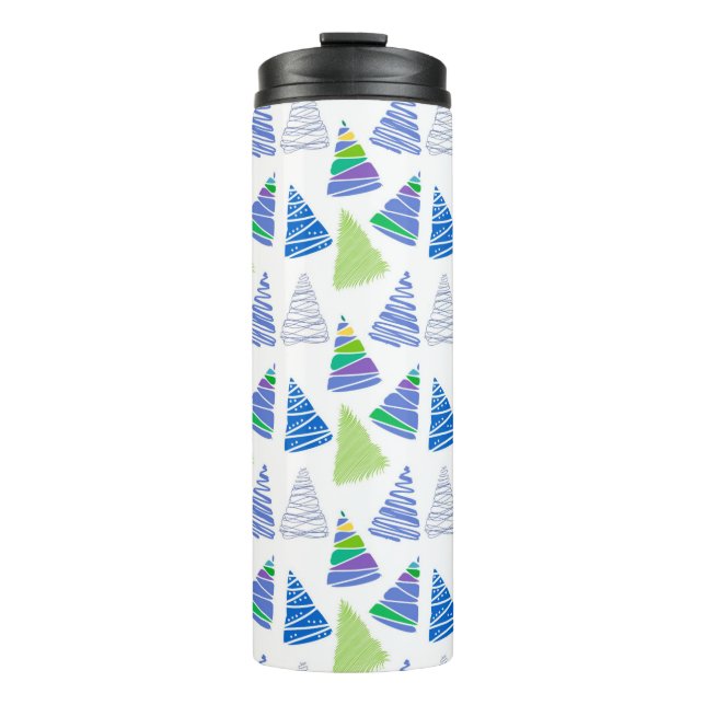 Weihnachtsbaumen Thermosbecher (Vorderseite)