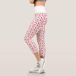 Weihnachtsbaumen und Geschenkmuster Capri Leggings