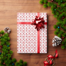 Weihnachtsbaumen und Geschenkmuster
