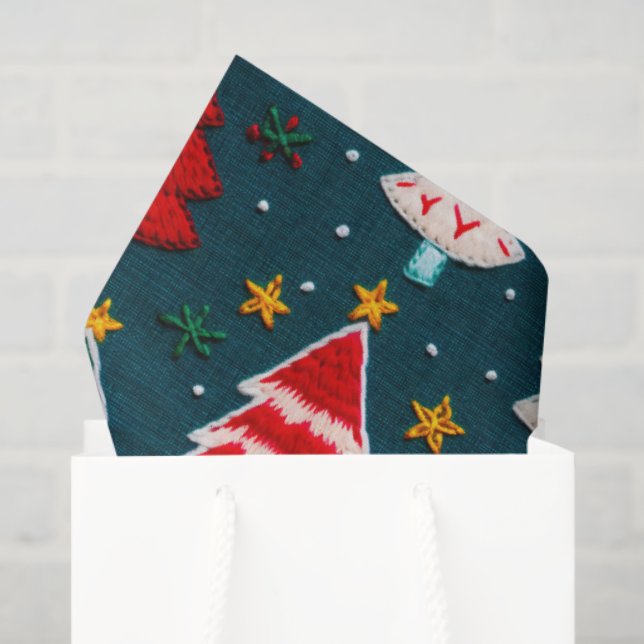 Weihnachtsbaumen Weihnachtsfeiertag Seidenpapier (Geschenktüte)