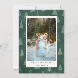 Weihnachtsbaumen Weihnachtsfotokarte Feiertagskarte
