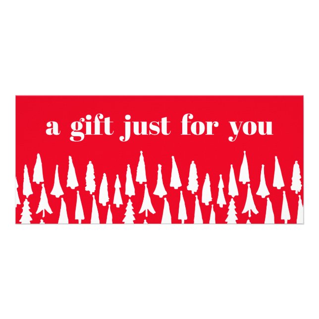 Weihnachtsbaumen Weihnachtsgeschenk Werbekarte (Vorne)
