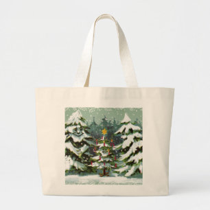 Weihnachtsbaumfamilie Jumbo Stoffbeutel