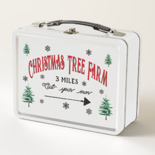 Weihnachtsbaumfarm Tin Lunch Box