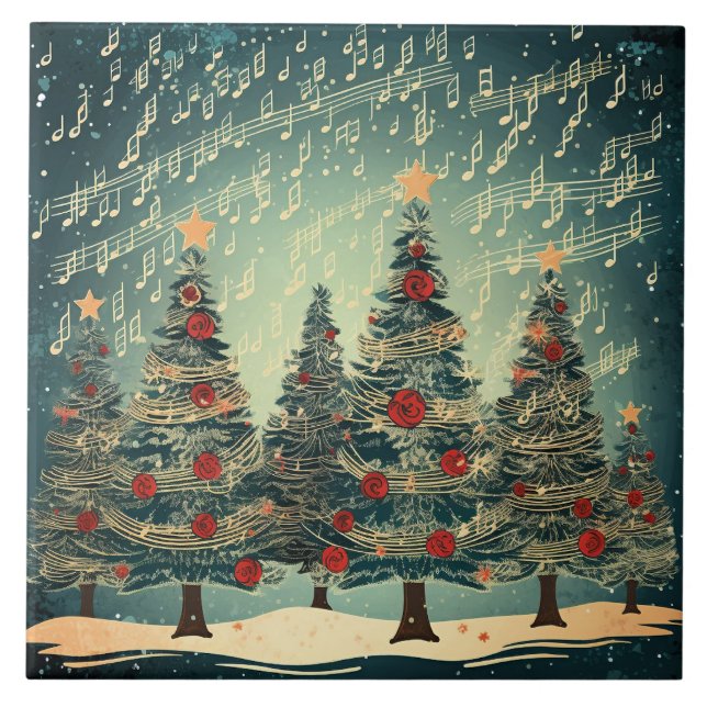 Weihnachtsbaumfest Fliese (Vorderseite)