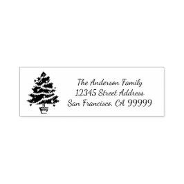 Weihnachtsbaumgarland - Selbstfarbige Anschrift Br Permastempel