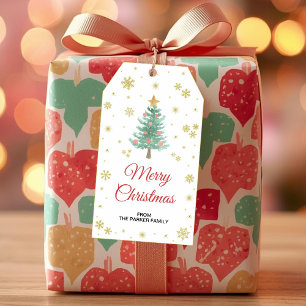 Weihnachtsbaumgeschenke, Weihnachtsgartentags Geschenkanhänger