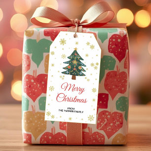 Weihnachtsbaumgeschenke, Weihnachtsgartentags Geschenkanhänger