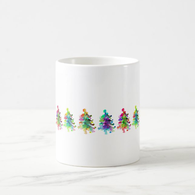 Weihnachtsbaumgrenze Tasse. Tasse (Mittel)