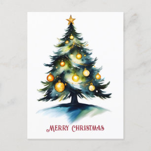 Weihnachtsbaumgrüße Feiertagspostkarte