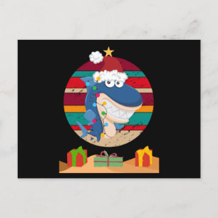 Weihnachtsbaumhai Postkarte