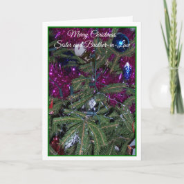 Weihnachtsbaumister und Schwiegerbruder Feiertagskarte