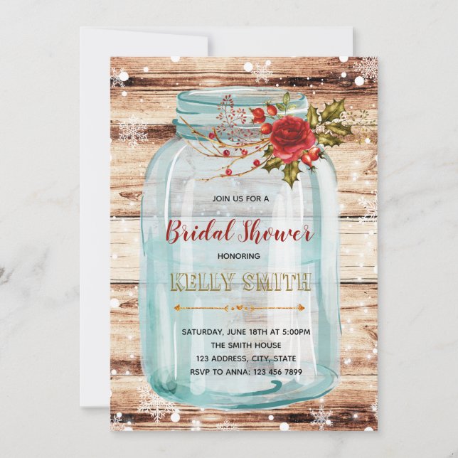 Weihnachtsbaumjar-Party Einladung (Vorderseite)