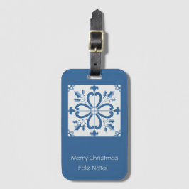 Weihnachtsbaumkacheln, Blätter und Blume Gepäckanhänger