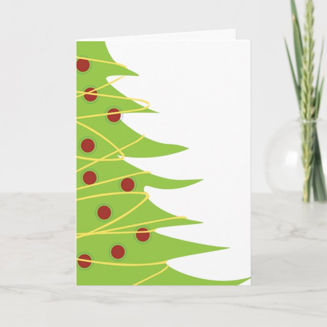 Weihnachtsbaumkarte Feiertagskarte (Vorderseite)